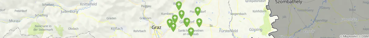 Kartenansicht für Apotheken-Notdienste in der Nähe von Albersdorf-Prebuch (Weiz, Steiermark)